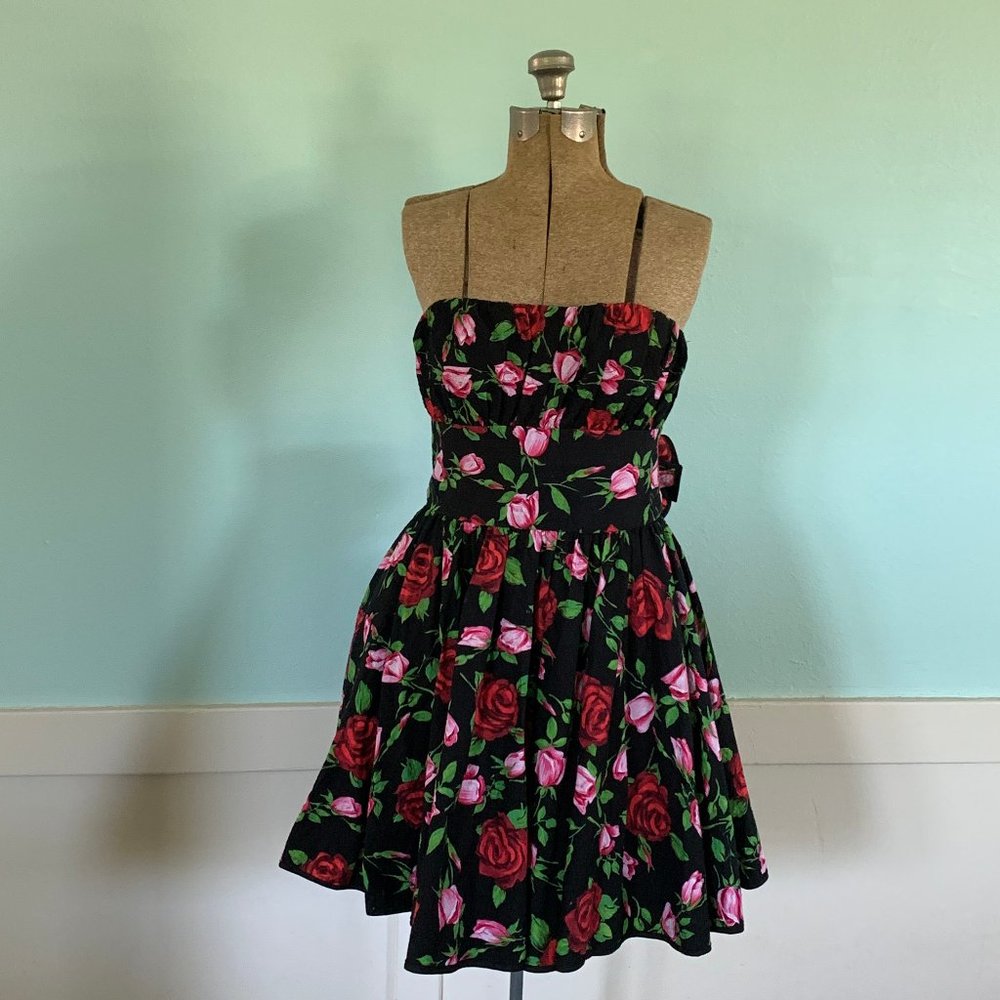 Betsey Johnson Collection Rose Print Party Dress